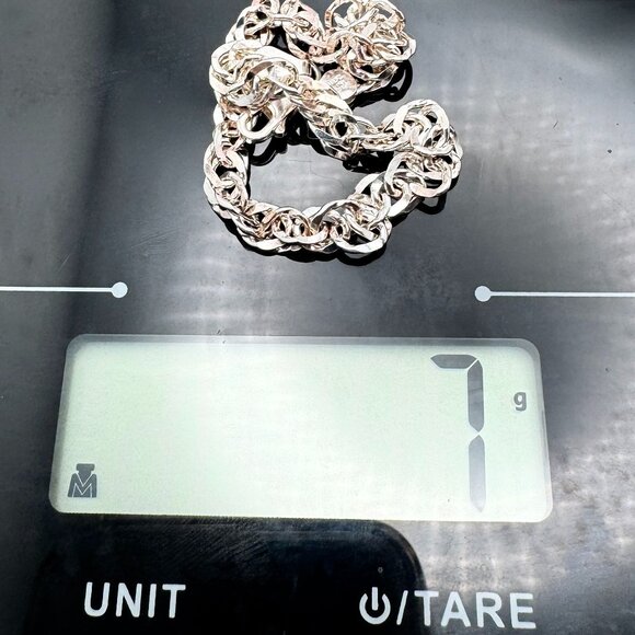 925 Sterling Silver Bracelet  Milor Italy 7 grams 7 Inches  Vintage - Picture 6 of 11